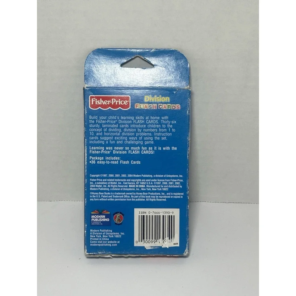 NEW Fisher Price Addition Flash Cards 54 Math Cards Complete Set Of 54 Unused